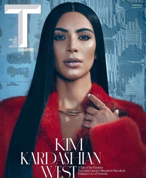 Kim Kardashian Wears Fashion Forward Looks In T Magazine Singapore