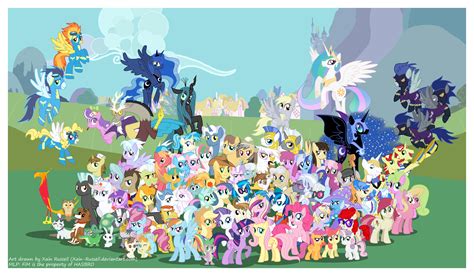 Friendship Is Magic Cast Poster V2 By Xain Russell My Little