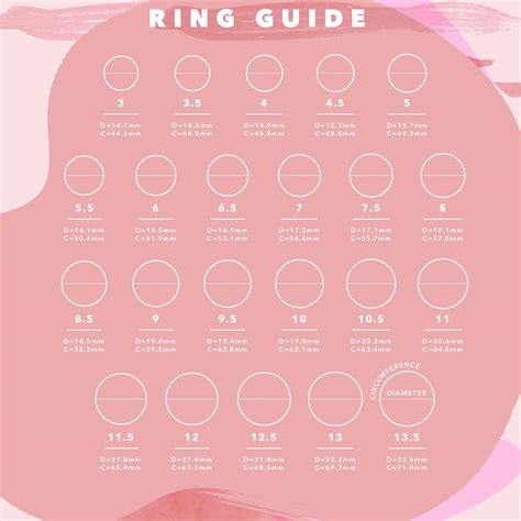 Gallery Of Sizer Printable Ring Size Chart Printable Ring Size Chart