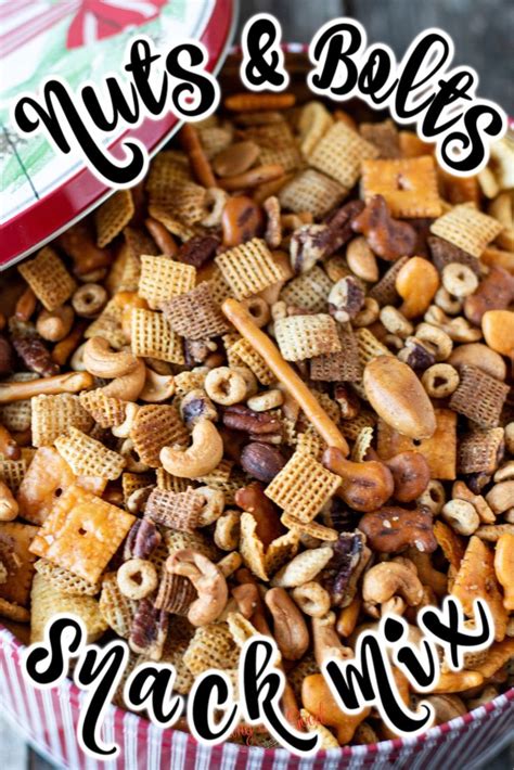 Nuts And Bolts Snack Mix Is A Twist On A Classic Chex Mix Recipe With