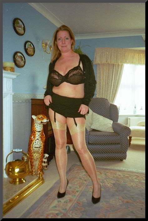 vintage scans of english milf wearing shiny tan stockings 17 pics xhamster