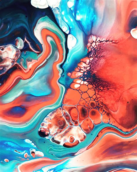 Abstract Fluid Art By Sab Painting Abstract Fluid Art
