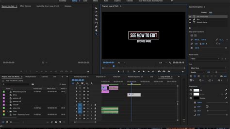 The new essential graphics panel lets you build fully customizable motion graphics templates in after effects that can be updated in premiere pro. Adobe Premiere CC 2017 Tutorial - How to edit text within ...