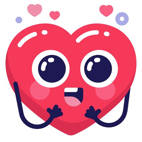 Cute Emoji Heart Sticker Free Download On Iconfinder