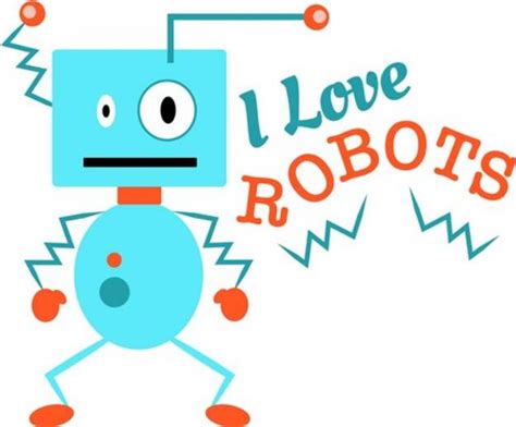 Robot I Love Robots Svg File Print Art Svg And Print Art At