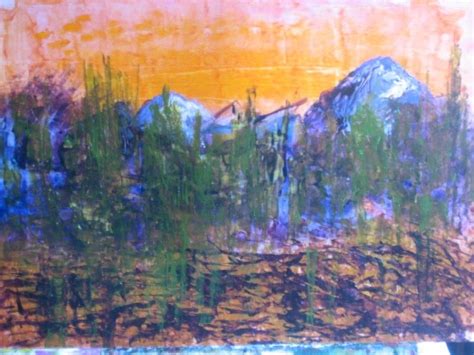 Forest At Sunset Peinture Par Adele Steinberg Artmajeur