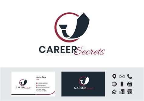 Job Career Logo Business Card Design Vector Stock Vector