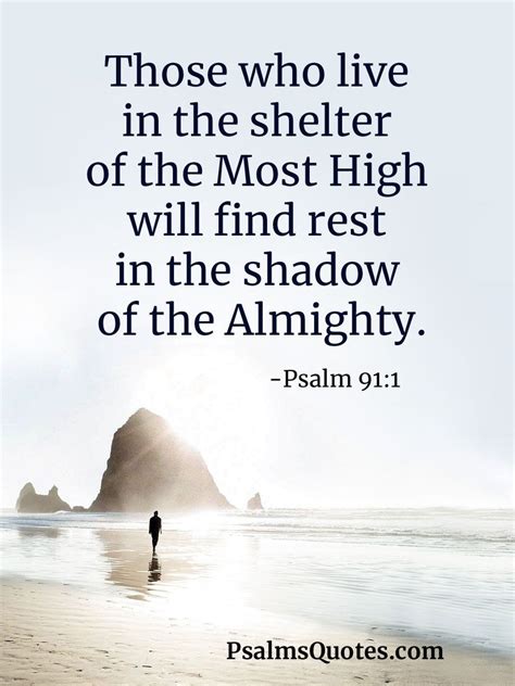 Psalm 911 Those Who Live In The Shelter Of The Most High Psalms