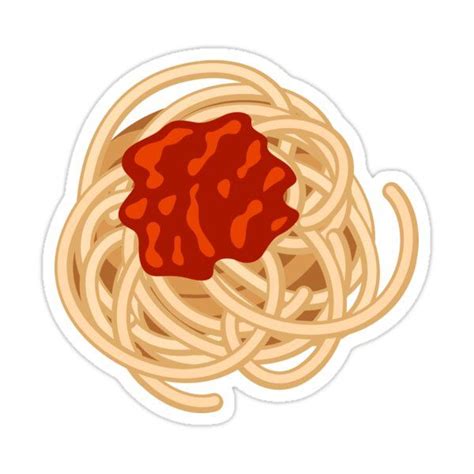 Spaghetti Sticker By Holmesi Food Stickers Stickers Printable Stickers