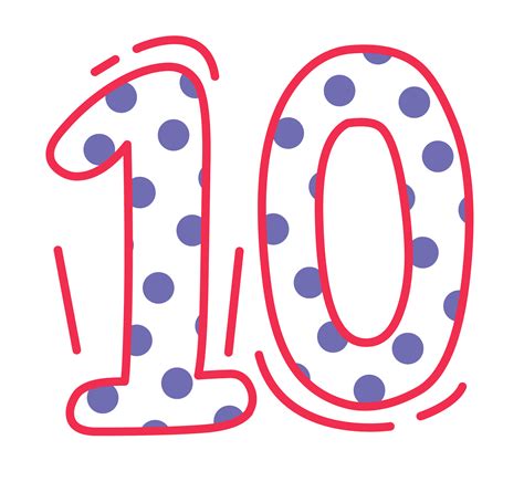 10 Number Png Image Png Play