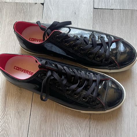 Converse Shoes Limited Edition Converse Black Patent Leather Low