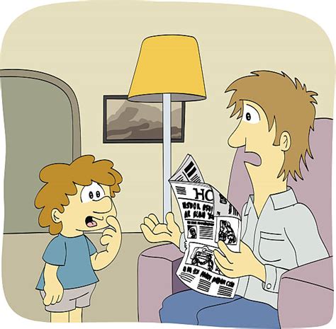 royalty free father and son talking clip art vector images and illustrations istock