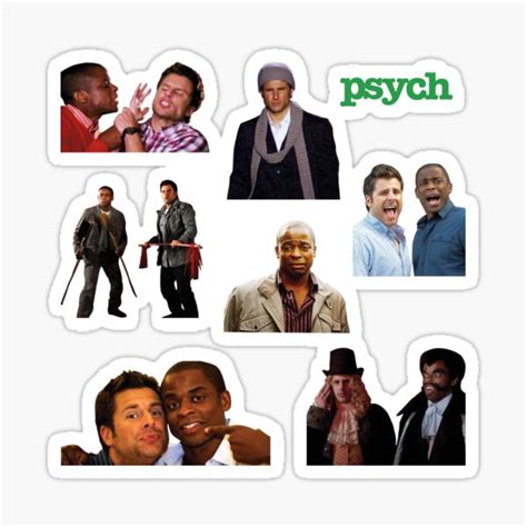 Psych Stickers Psych Stickers Packs Stickers