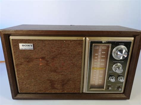 Vintage High Fidelity Sound Sony Am Fm Table Radio Model Icf W Tested Ebay