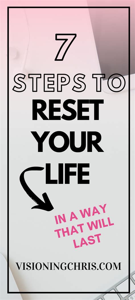 7 Powerful Steps To Reset Your Life And Accomplish Goals With Intention
