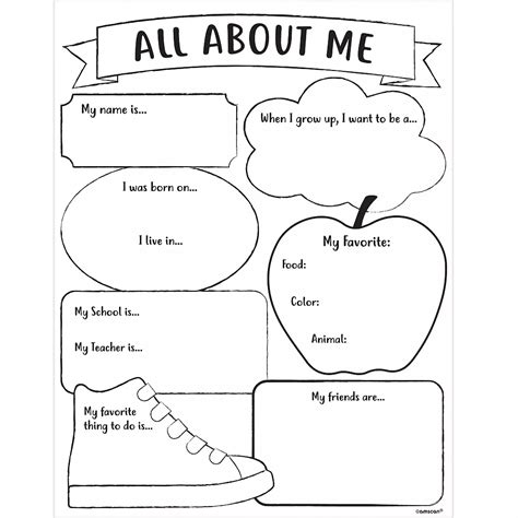 Printable All About Me Poster Worksheet24