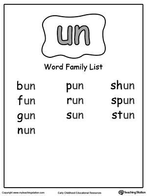 word family list word families word family list word family