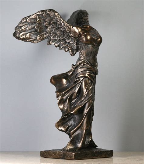 Nike Victory Of Samothrace Greek Goddess Statue Sculpture Figure Bronze Finish Art Sculptures