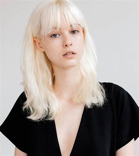 Izzy Brierley White Hair Hair Photoshoot