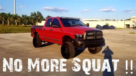 Got Rid Of The Squat From My Lifted Ram Much Better Youtube
