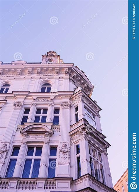 Exterior Facade Of Classic Building In The European City Architecture