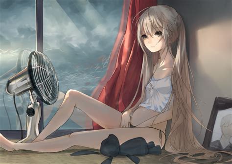 wallpaper illustration long hair anime girls barefoot legs cartoon kasugano sora