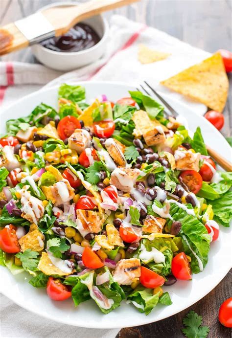 Chicken salad recipe by ann this is the best chicken salad recipe ever! BBQ Chicken Salad with Creamy Ranch
