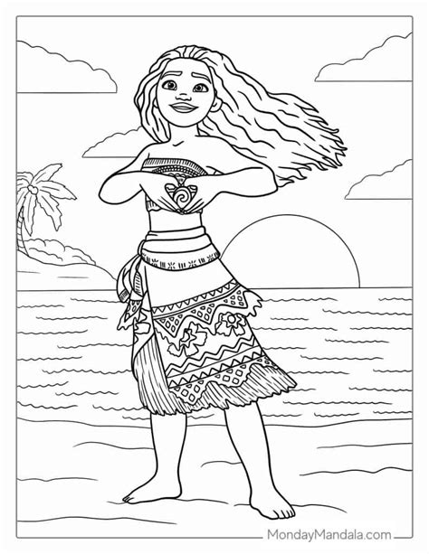 Moana Printable Coloring Pages Kinosvalka