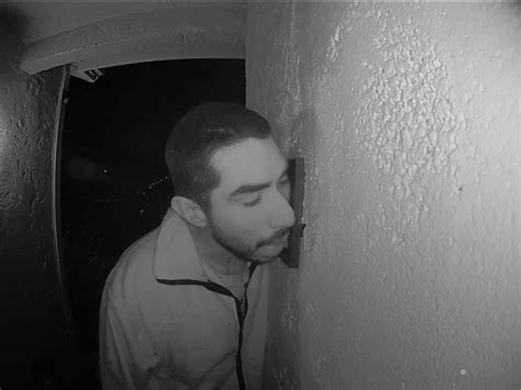 Police Question Man Filmed Licking Familys Front Door In Disturbing