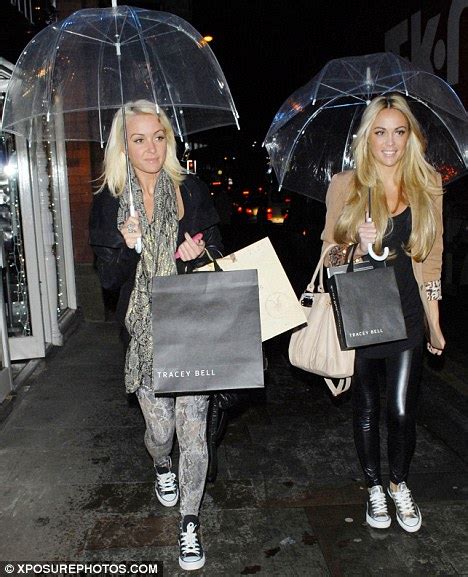 desperate scousewives stars debbie and gill o toole greeted by downpour after salon trip daily