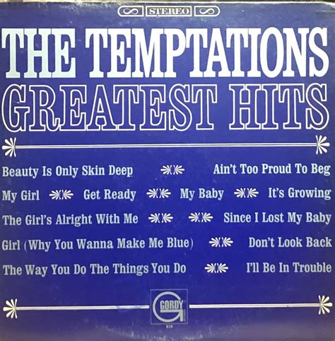 The Temptations The Temptations Greatest Hits Vinyl LP Etsy