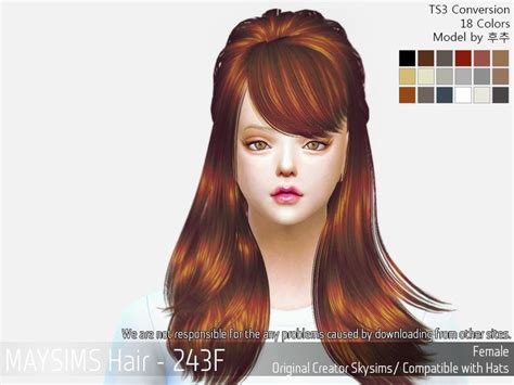May Sims May 243f Hair Retextured Sims 4 Hairs Sims Sims 4 Hair
