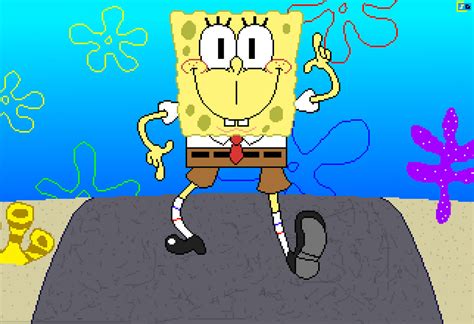Spongebob Squarepants Spongebob Walking Sprite By Spongedrew250 On