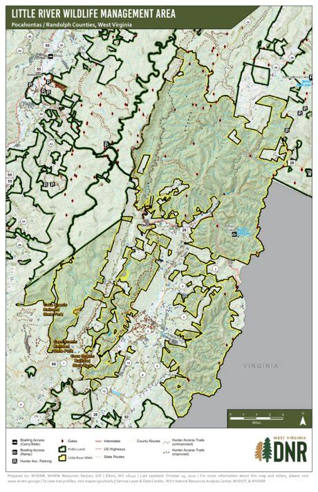 Little River Wildlife Management Area Map By Wv Division Of Natural