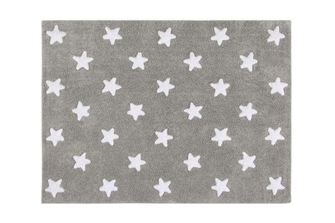 Stars Rug In Grey And White In 2020 Star Rug Washable Rugs Rugs