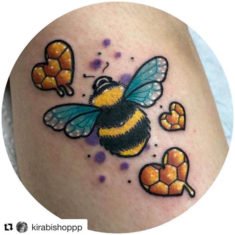 Bees Knees Tattoo Bee Tattoo Bees Knees Tattoo Honeycomb Tattoo