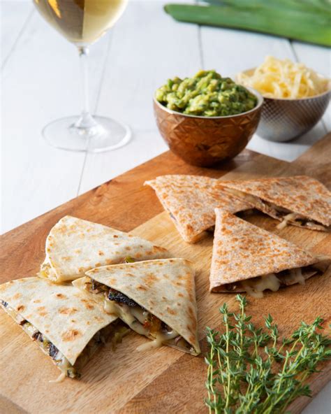 Mixed Mushroom And Goat Cheese Quesadillas Grimms Fine Foods