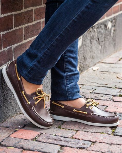 since 1935 sperry authentic original 2 eye boat shoes have been a necessity for adventurers