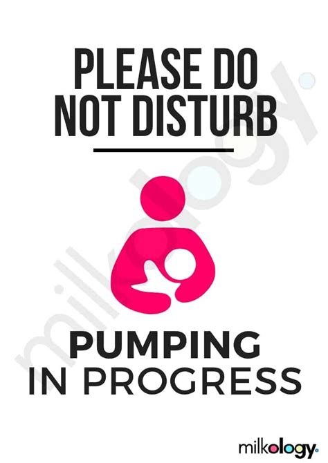 6 Free Pumping Signs For The Door — Milkology®