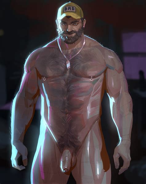 Rule 34 Daddy Dogtag Flaccid Hairy Chest Male Male Only
