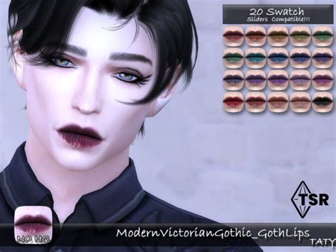 Modern Victorian Gothic Goth Lips By Tatygagg At Tsr Sims 4 Updates