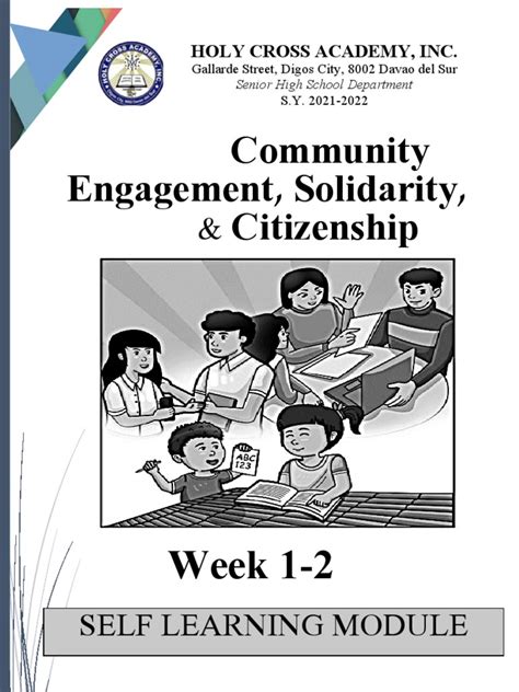 Community Engagement Solidarity And Citizenship Week 1 2 Pdf