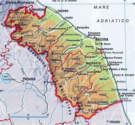 L'ipocentro è stato registrato ad una. Informazioni sulla Regione Marche