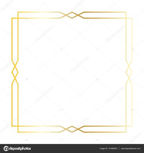 Square Art Deco Gold Frame Stock Vector By ©scrapster 141890042