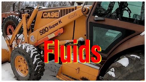 Case 580sk Backhoe Fluids Youtube