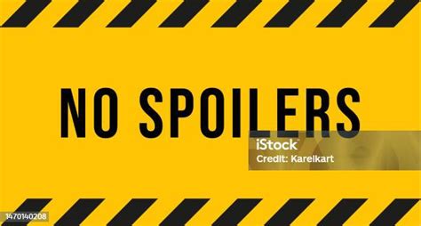 No Spoilers Banner Isolated Vector Illustration On White Background
