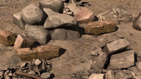 Piles Of Rocks 3d Model Cgtrader