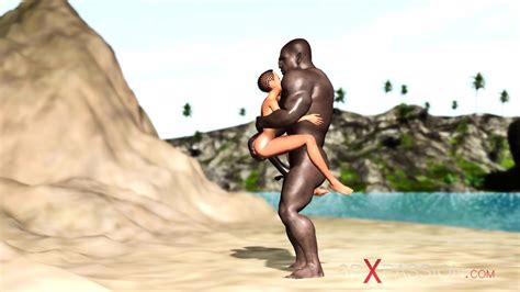 Hot Sex On The Beach Big Black Man Bangs A Horny Ebony On The Savage Island Eporner