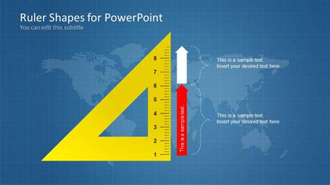 Ruler Shape Powerpoint Template And Presentation Slide Design