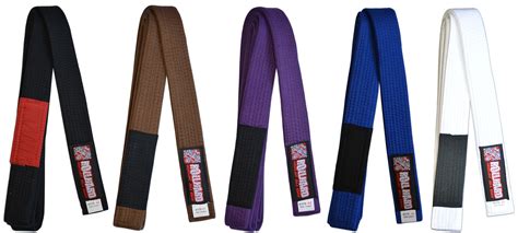 Roll Hard Brazilian Jiu Jitsu Belts With Patch